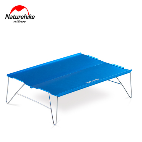 Naturehike-mesa plegable para acampar, escritorio de acero inoxidable ligero, duradero, de aleación de aluminio para exteriores, mesa de té portátil, NH17Z001-L ► Foto 1/6