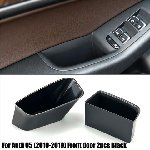 Unids/set accesorios de estilo de coche reposabrazos Puerta de caja maneta de almacenamiento guantera consola carcasa de teléfono con soporte para Audi A4 B8 A5 S5 Q5 ► Foto 1/6