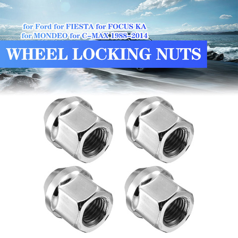 4 Uds pernos 19mm M12 x 1,5 tuercas de rueda de aleación para Ford FIESTA enfoque KA para MONDEO C-MAX 1988-2014 ► Foto 1/6
