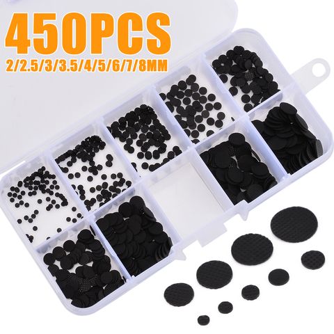 450 unids/caja 2-8mm tamaños diferentes conductivo almohadillas de goma teclado Kit de reparación para Control remoto IR caucho conductivo botones ► Foto 1/6