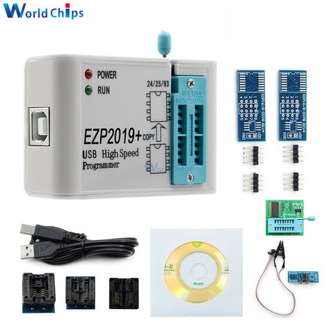 Programador USB SPI de alta velocidad, actualización EZP2022, compatible con Chip EEPROM Flash Bios de la serie 24/25/26/93 con adaptador 2/5/8/12 + ► Foto 1/6