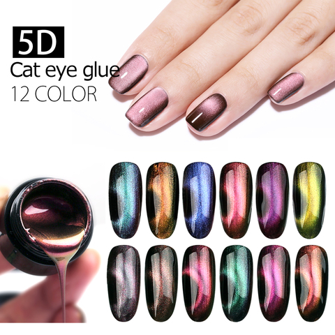 Gel de uñas para maquillaje, esmalte en Gel estilo ojo de gato, esmalte de  uñas permanente 5d, esmalte en Gel estilo ojo de gato artístico - Historial  de precios y revisión |