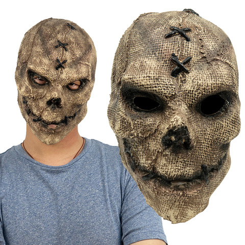 Horror asesino cráneo máscara Cosplay esqueleto espeluznante máscaras de látex casco disfraz de fiesta de Halloween Accesorios ► Foto 1/6