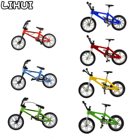 1 Uds. De Mini bicicleta de dedo bmx para niños, con cuerda de freno, modelo de bicicleta de montaña funcional de aleación bmx, juguetes de regalo para niños ► Foto 1/6