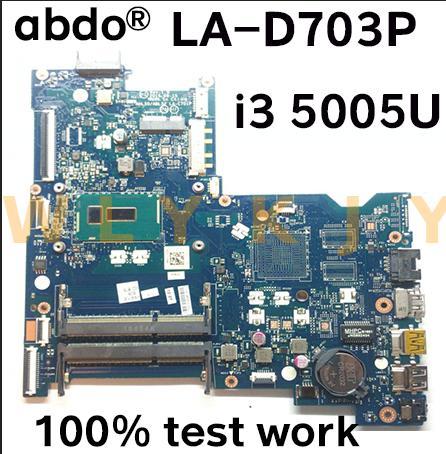 854941-601 para HP 15-AY 15-AC portátil placa base BDL50 LA-D703P/LA-C701P CPU i3 5005U DDR3 100% prueba de trabajo ► Foto 1/5