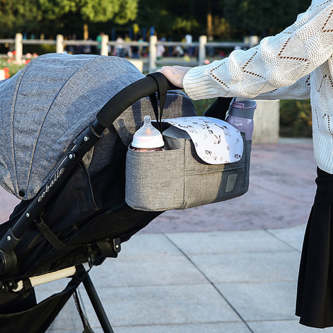 Organizador de cochecito de bebé bolsa de pañales de mamá colgante cochecito bolsa gancho cochecito de bebé impermeable gran capacidad accesorios para cochecito ► Foto 1/6