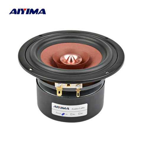 AIYIMA 1 Uds 4 pulgadas de Audio de controlador de Altavoz de alta fidelidad 4 8 Ohm 30W gama completa de Altavoz de estante de Altavoz DIY teatro amplificador ► Foto 1/6