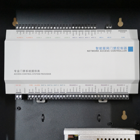 Red de Panel de Control de acceso con Software de comunicación protocolo TCP/IP de Wiegand Reader para 1/2/4 uso de la puerta ► Foto 1/6