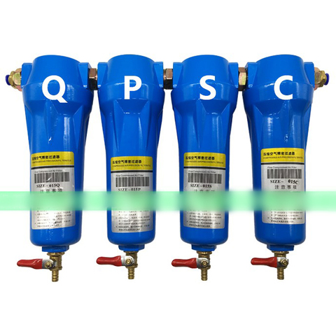 Separador de agua y aceite de alta calidad, accesorios de compresor de aire de 3/4 pulgadas, 015 Q P S C, filtro de precisión de aire comprimido, secador QPSC ► Foto 1/6