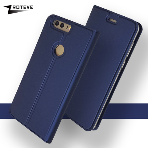 Honor-Funda de cuero con tapa para móvil, carcasa de cuero con tapa para Huawei Honor 8 Lite, Honor 8S, 8X ► Foto 1/6