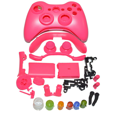 Controlador de juego inalámbrico, carcasa dura, Gamepad, cubierta protectora, juego completo con botones, barra analógica para XBox 360 ► Foto 1/6