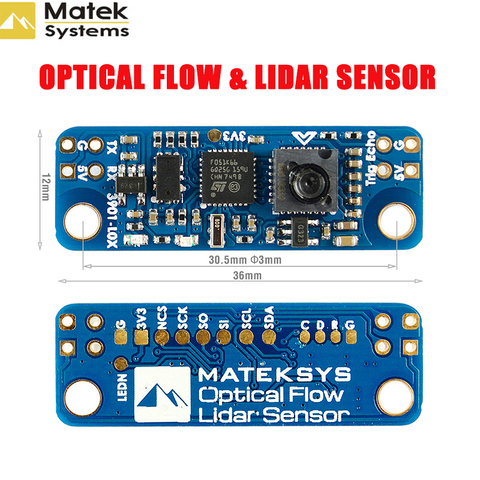 Matek-Sensor de flujo óptico y Lidar 3901-L0X 3901 PMW3901 módulo compatible con INAV (2,2. x o más reciente) 2g para RC Drone FPV Racing ► Foto 1/1