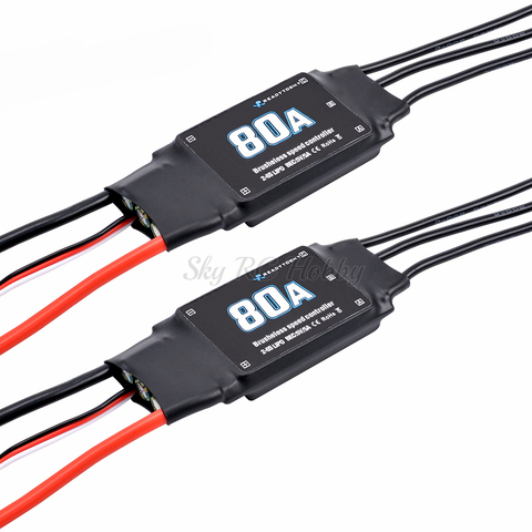 1 uds/2 uds 80A 2-6S CES sin escobillas velocidad ESC controlador para RC avión estilo FPV helicóptero ► Foto 1/5