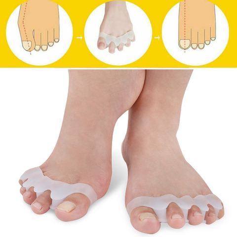 Corrector de silicona para juanetes, Juego de 2 unidades, Protector de juanetes para dedo pulgar, Valgus, prevención de ampollas, herramientas para uñas, cuidado de los pies ► Foto 1/6