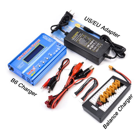 IMAX B6 pantalla LCD Digital RC Lipo NiMh cargador de equilibrio de batería descargador de 80W + AC adaptador convertidor DC 12V / 5A para RC FPV ► Foto 1/6