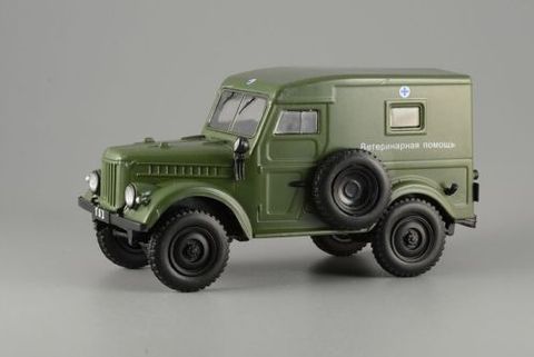 La nueva escala modelos de coche 1/43 escala GAZ-69 atención veterinaria 1953 Municipal coches URSS 