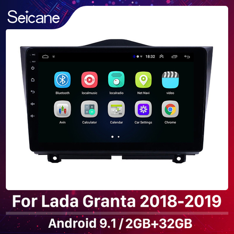 Seicane 2din Android 10,0 pantalla táctil HD GPS para coche unidad frontal de radio jugador para 2022-2022 Lada Granta apoyo Carplay DAB + DVR OBD ► Foto 1/6