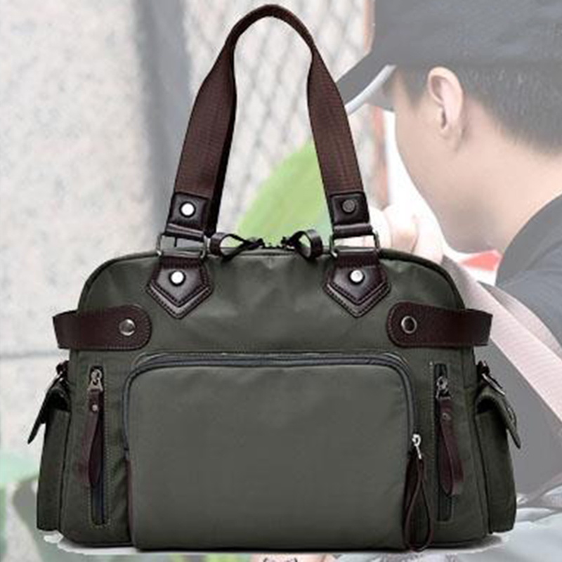 Bolso de hombro de nailon para hombre, Material británico, informal, de moda, estilo escolar, de alta calidad, multifunción, diseño de gran capacidad ► Foto 1/6