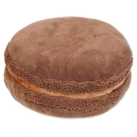 CFen A's forma de Macaron, cojín de felpa, almohada redonda para pastel, decoración de sofá, decoración para el hogar, cojín de boda, regalo de Navidad y de cumpleaños, 1 unidad ► Foto 1/6