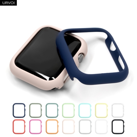 URVOI-funda protectora para apple watch series 6 SE 5 4 3 2 1, funda protectora colorida para iWatch, Marco ultrafino, slim fit match ► Foto 1/6