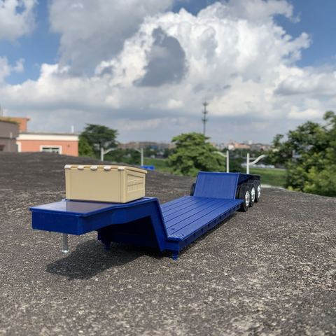 Escena de modificación de modelo de camión a escala 1:32, 45cm, accesorios para remolque, vehículo, transporte de tráfico, exhibición de juguetes, muestra de escenario ► Foto 1/6