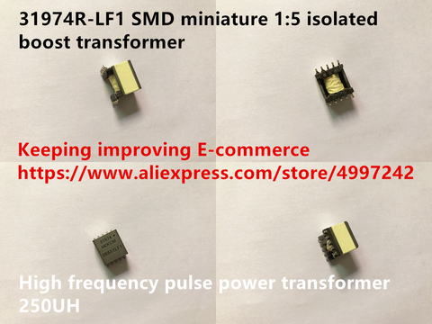 Transformador de potencia de pulso de alta frecuencia, 100% 31974R-LF1 SMD en miniatura 1:5 aislado, 250UH ► Foto 1/4