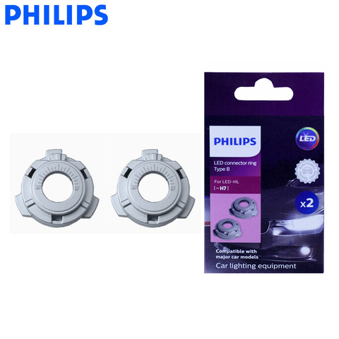 Anillo conector tipo B Philips para LED H7, soporte de bombilla para faros delanteros, accesorios de coche para instalación LED 11172BX2, par ► Foto 1/5