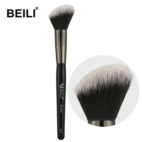 BEILI 1 unidades pelo sintético contorno Blush polvos sueltos Fundación crema solo maquillaje cepillos ► Foto 1/6