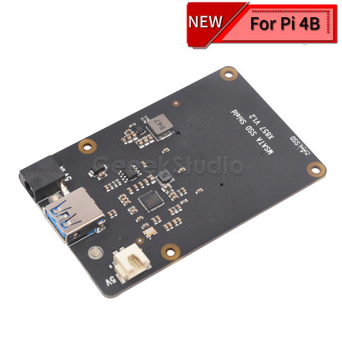 Placa de expansión Raspberry 4 X857 V2.0 mSATA SSD, escudo para Raspberry Pi 4B ( 4 modelos B) ► Foto 1/6