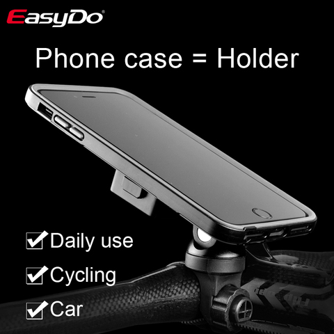 EasyDo-Soporte de teléfono para bicicleta, para manillar de bicicleta, para motocicleta, iPhone 6, 7, 8 Plus ► Foto 1/6