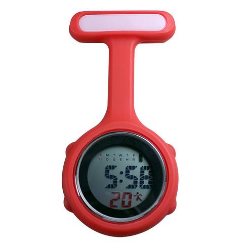 Reloj de bolsillo Digital para mujer, Dial de exhibición Digital, Clip en Fob, broche de enfermera, Pin, colgante, de bolsillo, eléctrico, informal ► Foto 1/6