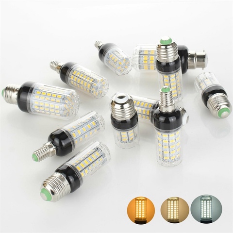 Lámpara LED E27 E14 E12, Bombilla de maíz SMD 5730, 7W, 9W, 12W, 15W, 18W, 20W, 25W, 28W, candelabro, luz para decoración del hogar, ampolla ► Foto 1/6