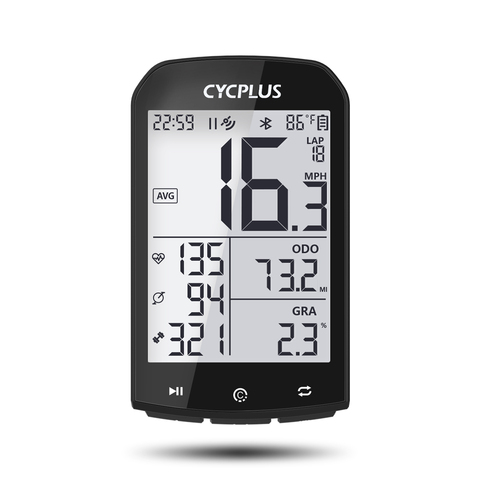 CYCPLUS M1-velocímetro GPS para bicicleta, con Bluetooth 4,0, ANT + IPX6, cuentakilómetros para bicicleta, accesorios ► Foto 1/6