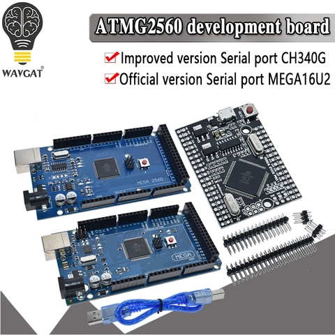 MEGA2560 MEGA 2560 R3 ATmega2560-16AU CH340G AVR Placa de desarrollo de placa USB MEGA2560 para arduino ► Foto 1/6