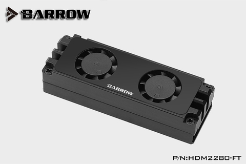 Barrow 2280 22110 PCIE SATA M2 SSD Dual Fan disipador de calor HDM2280-FT ► Foto 1/4