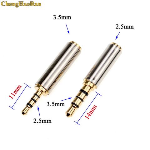 ChengHaoRan 1 Uds. 2,5mm macho a 3,5mm hembra 4 polos adaptador de Audio estéreo Convertidor para auriculares Jack para Cable ► Foto 1/6