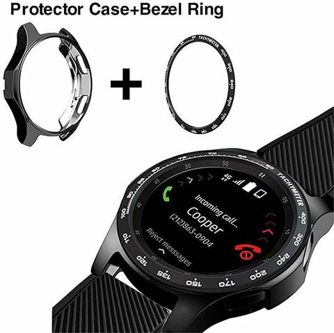 Funda blanda para Samsung Galaxy Watch 46mm funda Gear S3 frontier parachoques + anillo de bisel de Metal estilo smart watch Carcasa protectora ► Foto 1/6