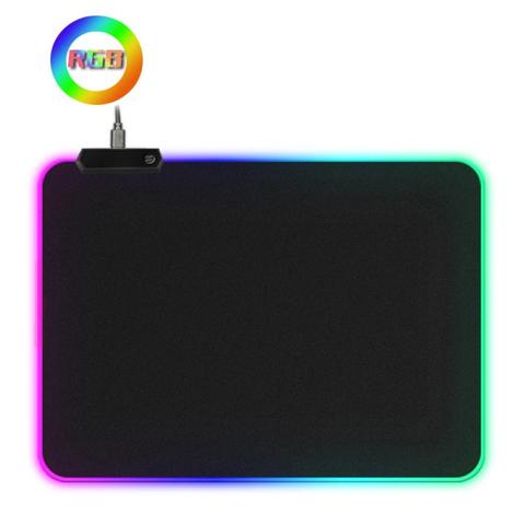 LED RGB Mousepad colorido luz luminosa alfombrilla de ratón para ordenador de sobremesa alfombra accesorio de computadora teclado grande estera de juego de alfombrilla de ratón XL XXL ► Foto 1/6