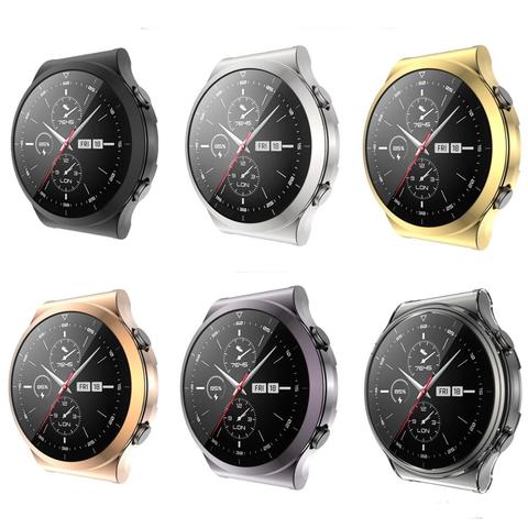 Funda protectora de pantalla completa para Huawei Watch GT 2 Pro, funda protectora de TPU suave con borde de carcasa para reloj ► Foto 1/6