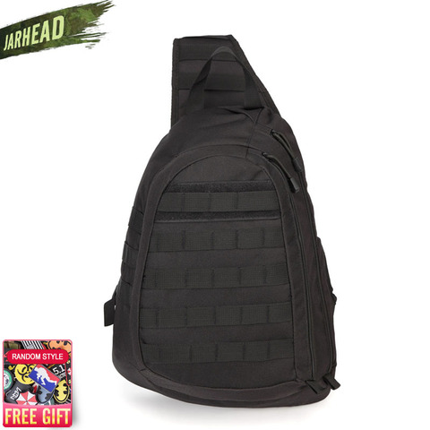 Bolsa Bandolera táctico para ordenador portátil de 14 pulgadas, mochila Molle militar impermeable para acampar, senderismo, deporte de caza, bolsa de pecho, 20-35L ► Foto 1/6