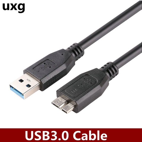 Cable USB 3,0 tipo A Micro B, Cable de sincronización de datos rápida para disco duro externo HDD, Samsung S5, 30cm, 50cm, 100cm ► Foto 1/6