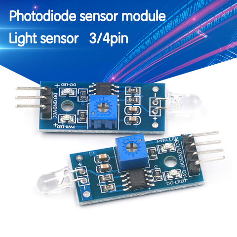 Módulo Sensor de luz sensibilidad LM393 Sensor de luz fotosensible para Arduino Smart Car 3,3 V-5V ► Foto 1/6