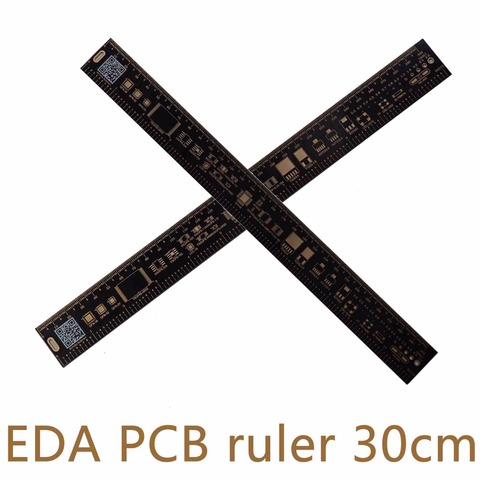 Multifuncional PCB regla EDA herramienta de medición de alta precisión Protractor 30 cm 11,8 pulgadas ► Foto 1/5