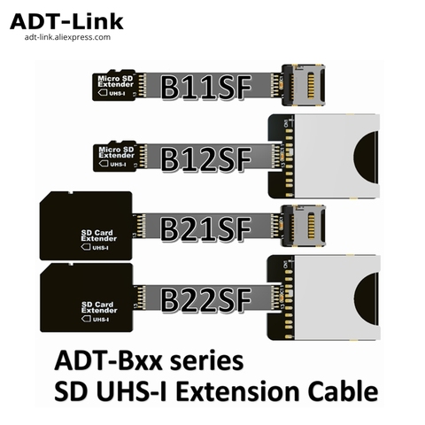 Cable de extensión MicroSD TF, extensor de MicroSD compatible con SDHC SDXC UHS-I, estable, sin tarjeta FPC, línea de prueba de lectura ► Foto 1/6