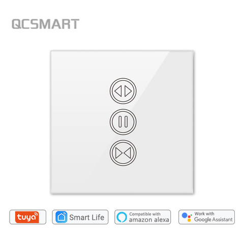 Tuya Smart Life cortina con interruptor WiFi para persiana enrollable de cortina eléctrica motorizada, Google Home, Control por voz Amazon Alexa ► Foto 1/6