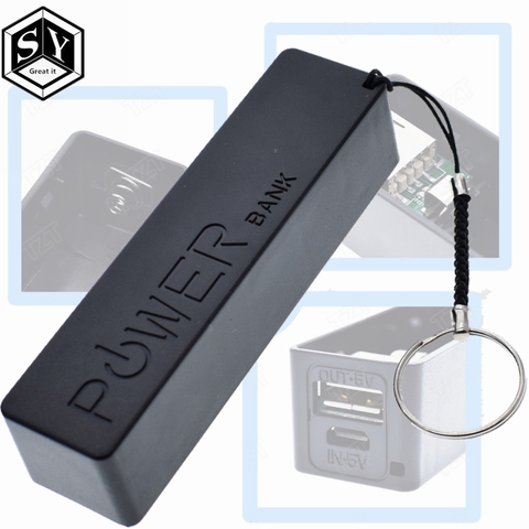 Funda de Banco de energía con USB 18650, cargador de batería, carcasa de caja DIY, color negro, para Arduino, 1 Uds. ► Foto 1/6