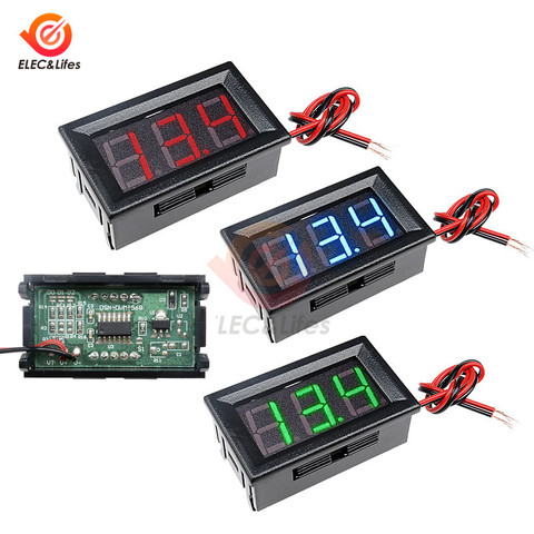 Mini voltímetro Digital DC 4,5-30V, Panel de visualización LED de 0,56 pulgadas para amplificador de coche eléctrico, Monitor de voltios, Detector de voltaje de 12V ► Foto 1/6