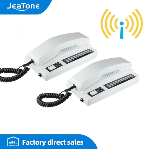 JeaTone-Nuevo sistema de intercomunicación para puerta, interfono  inalámbrico de 2,4 GHz con recarga de Audio para casa, almacén y oficina -  Historial de precios y revisión