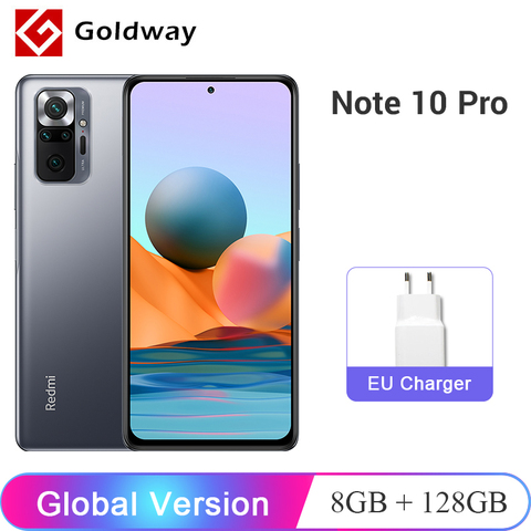 Versión Global Xiaomi Redmi Note 10 Pro 8GB 128GB Smartphone 108MP Quad Cámara Snapdragon 732G 6,67 