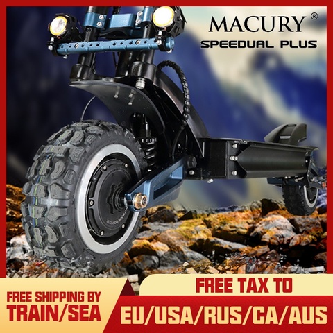 Macury Speedual Plus 11 pulgadas Motor Dual Scooter Eléctrico 72 V 3200 W todoterreno e-scooter 110 km/h doble unidad cero 11X fuera de carretera ► Foto 1/6